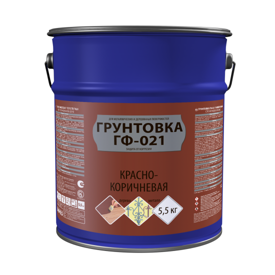Грунтовка для сухих помещений Empils ГФ-021 Л красно-коричневая 5.5 кг
