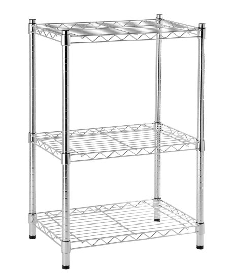 Стеллаж сетчатый KONSENSA 60x35x90 см цвет хром