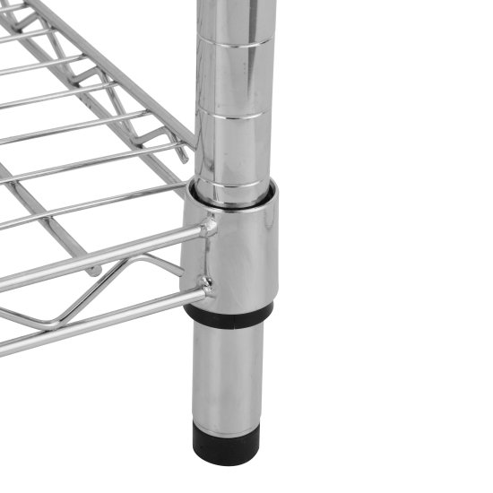 Стеллаж сетчатый KONSENSA 60x35x90 см цвет хром