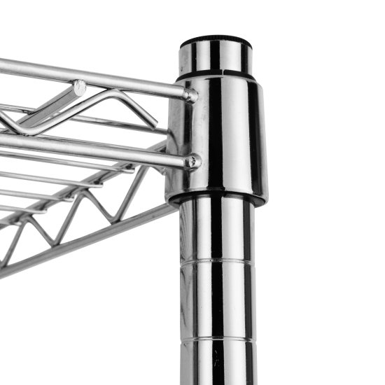 Стеллаж сетчатый KONSENSA 90x35x180 см цвет хром