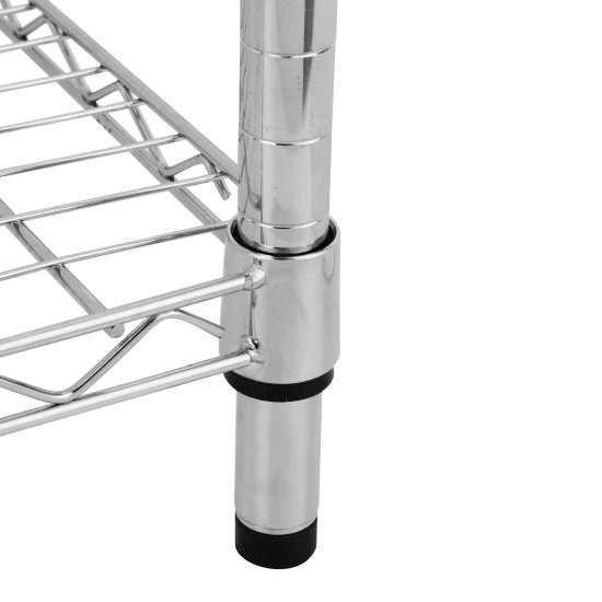 Стеллаж сетчатый KONSENSA 90x35x180 см цвет хром