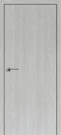 Дверь межкомнатная глухая Ясень 90x200 см Hardflex цвет серый с замком