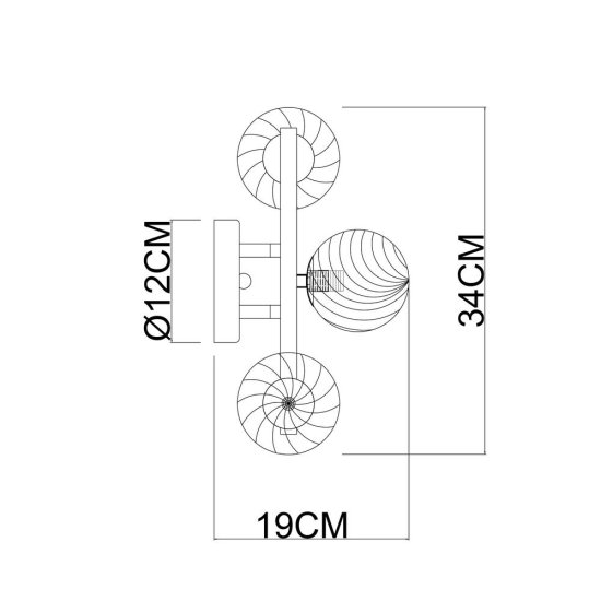Бра Arte Lamp Etereo G9 120 Вт 220 В золото IP20 (A5261AP-3GO)