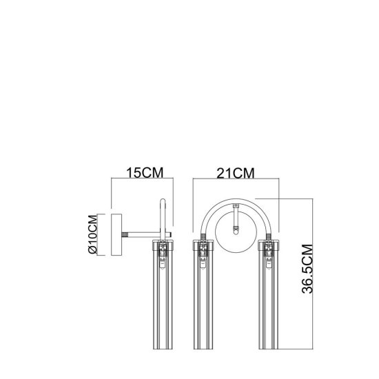 Бра Arte Lamp Borgia G9 80 Вт 220 В бронза IP20 (A4088AP-2AB)