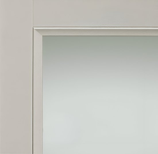 Дверь межкомнатная со стеклом Рондо 80x200 см Hardflex цвет серый с замком и петлями