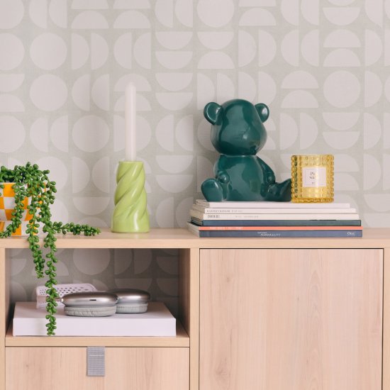 Подсвечник 13 см керамика цвет салатовый