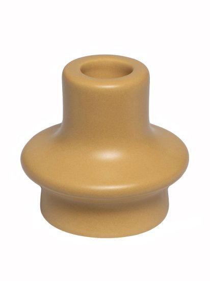 Подсвечник 6.6 см керамика цвет желтый