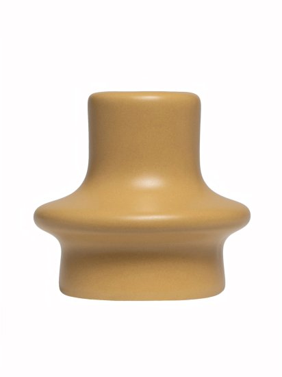 Подсвечник 6.6 см керамика цвет желтый