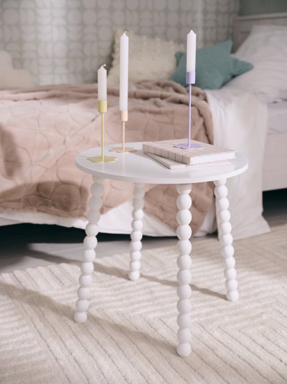 Журнальный столик 45x45.2 см МДФ цвет белый