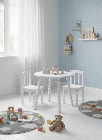 Журнальный столик 45x45.2 см МДФ цвет белый