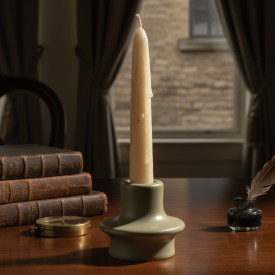 Подсвечник 6.6 см керамика цвет зеленый