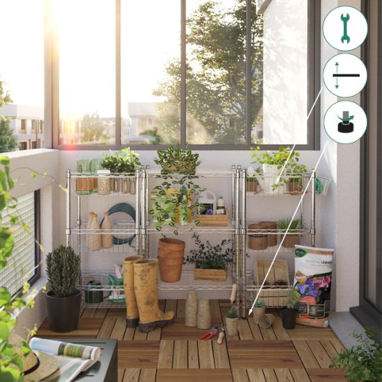 Корзина навесная KONSENSA 28x9.7 см цвет хром