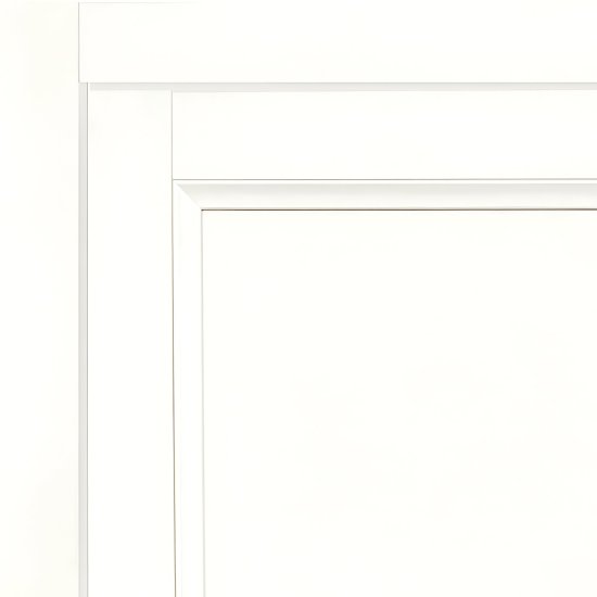 Дверь межкомнатная глухая Рондо 60x200 см Hardflex цвет белый с замком и петлями