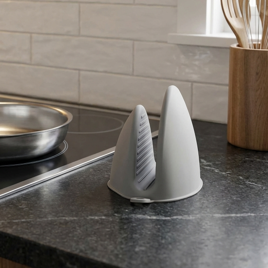 Прихватка KONSENSA 8.3x11x7.5 см силикон цвет серый