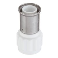 Муфта Henco (18PKW-3206) 32(пресс) х 1 ВР(г) белая PVDF