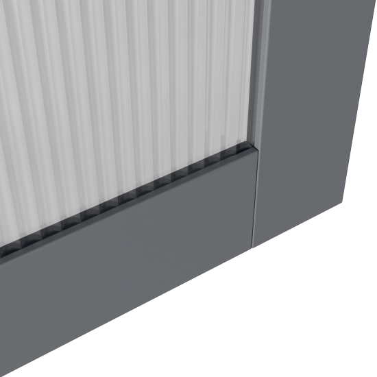 Дверь Лион Реймс 59.4x63.6x1.6 см ДСП цвет серый