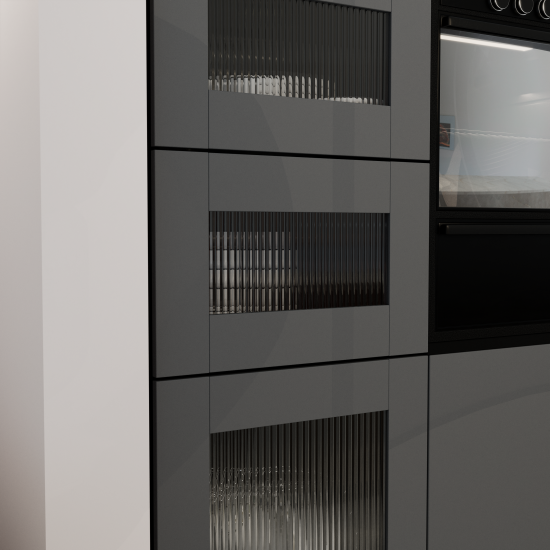 Дверь Лион Реймс 59.4x38x1.6 см ДСП цвет серый