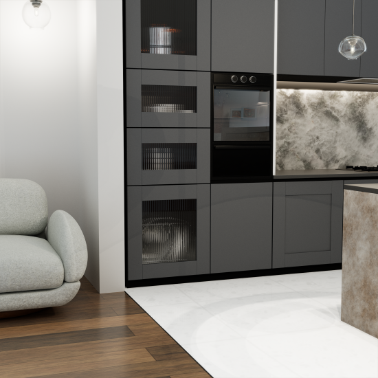 Дверь Лион Реймс 59.4x38x1.6 см ДСП цвет серый