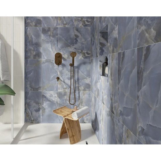 Плитка облицовочная Lavelly Oniks голубая 600x300x9 мм (10 шт.=1,8 кв.м)