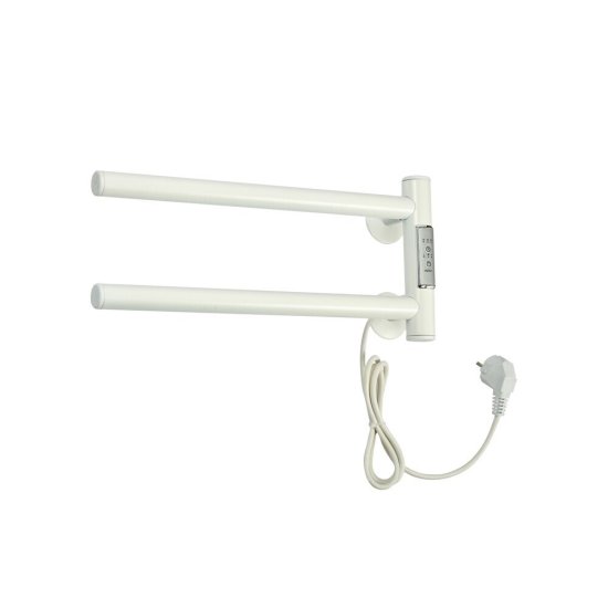 Полотенцесушитель электрический Тера Игла 180х180 мм 18 Вт с терморегулятором белый