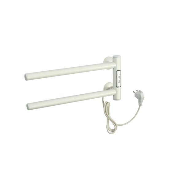 Полотенцесушитель электрический Тера Игла 180х180 мм 18 Вт с терморегулятором белый