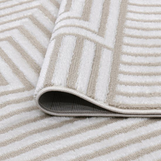 Ковер Rimma Light 160x230 см полипропилен 40654F цвет белый/бежевый