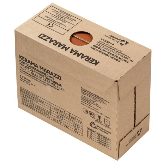 Плитка облицовочная Kerama Marazzi Медина 2 оранжевая матовая 285х60х10 мм (48шт.=0,82 кв.м)