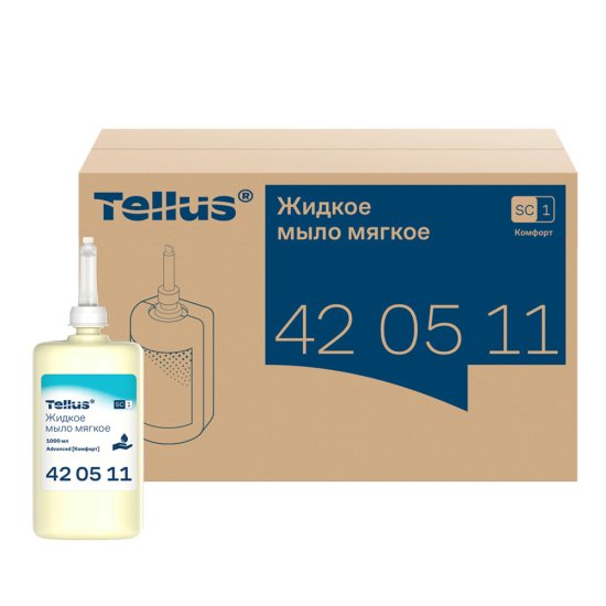Жидкое мыло Tellus картридж для диспенсера 1000 мл (420511)