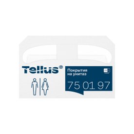 Покрытия на унитаз Tellus индивидуальные бумажные (250 л) (750197)