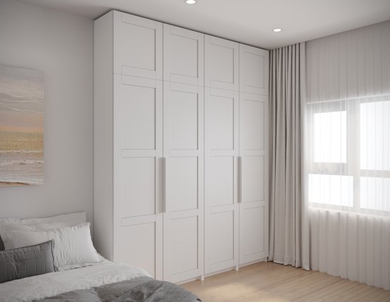 Дверь Лион Реймс 39.6x50.8x1.6 см ДСП цвет белый