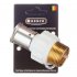 Муфта Henco (17PKW-2606) 26(пресс) х 1 НР(ш) белая PVDF