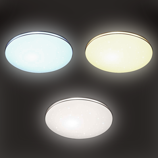 Светильник настенно-потолочный светодиодный Pale Leka 2051/DLN 48 Вт 18 м² регулируемый свет цвет белый