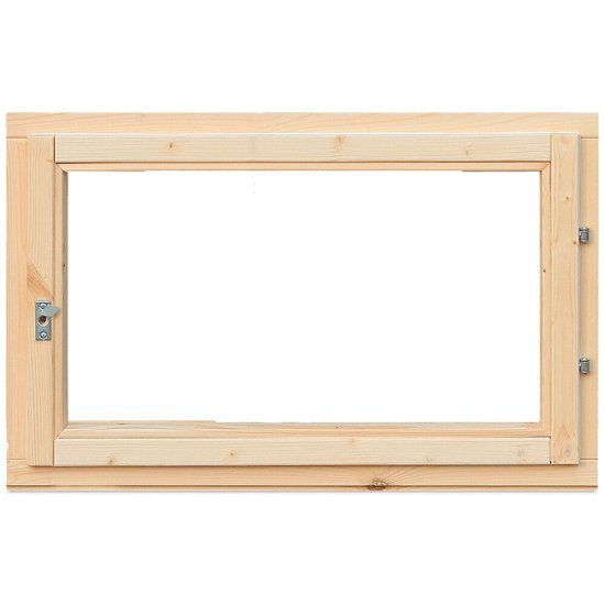Окно деревянное 900х600х84 мм 1 створка поворотная