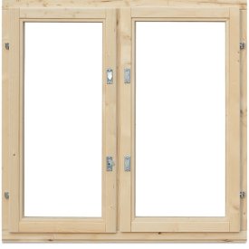 Окно деревянное 1000х1000х84 мм 2 створки поворотные