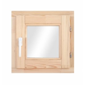 Окно деревянное 600х600х84 мм 1 створка поворотная