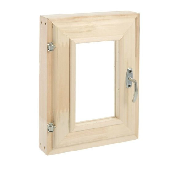 Окно деревянное 600х600х84 мм 1 створка поворотная