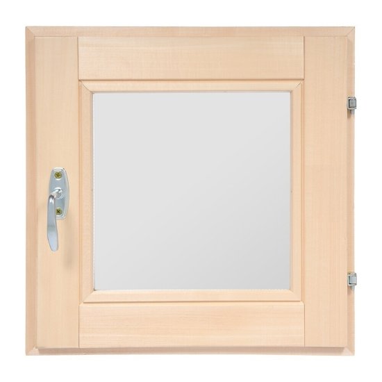 Окно деревянное 600х600х70 мм 1 створка поворотная