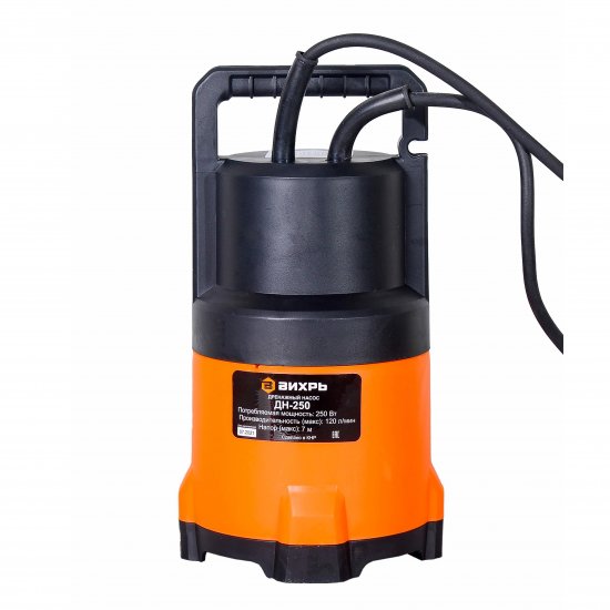 Насос дренажный Вихрь ДН-250 для чистой воды 120 л/мин (68/2/11)