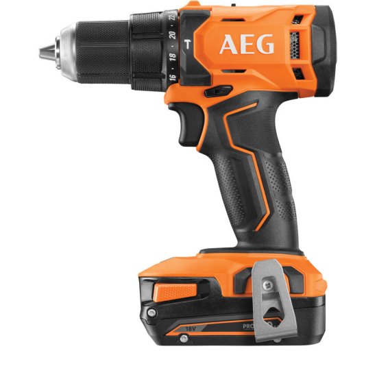 Дрель-шуруповерт ударная аккумуляторная AEG Проф BSB18G4-202C 18 В 2 Ач Li-Ion 2 АКБ и ЗУ (17476254)