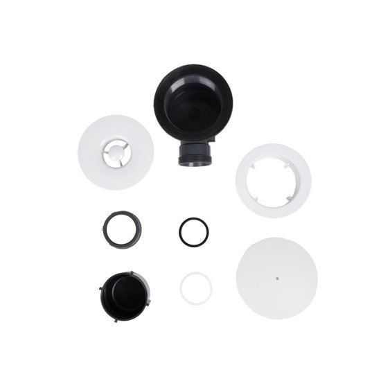 Сифон для душевого поддона Wirquin Турбийон 40-40/50 мм со съёмным стаканом слив d90 мм с выпуском d115 мм с соединением 40/50 мм (30987199)