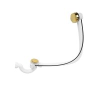 Сифон для ванны Wirquin 1 1/2х50 мм проточный полуавтомат с выпуском d70 мм с переливом с соединением 40/50 мм (30987201)