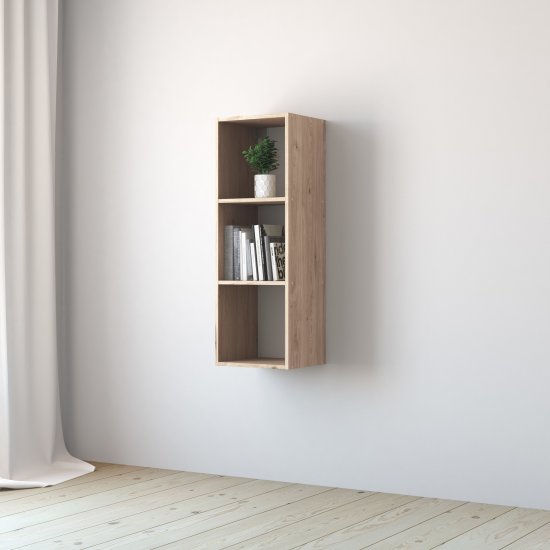 Стеллаж KONSENSA Руан 3 секции 36x104x31.7 см ЛДСП цвет дуб комано