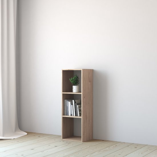 Стеллаж KONSENSA Руан 3 секции 36x104x31.7 см ЛДСП цвет дуб комано