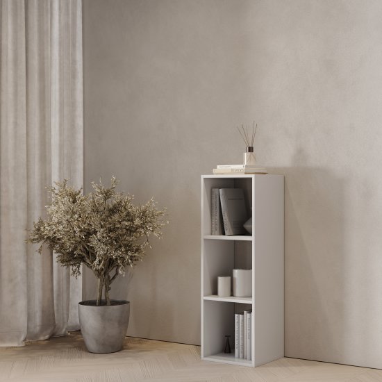 Стеллаж KONSENSA Руан 3 секции 36x104x31.7 см ЛДСП цвет белый