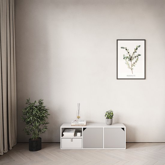 Стеллаж KONSENSA Руан 3 секции 36x104x31.7 см ЛДСП цвет белый