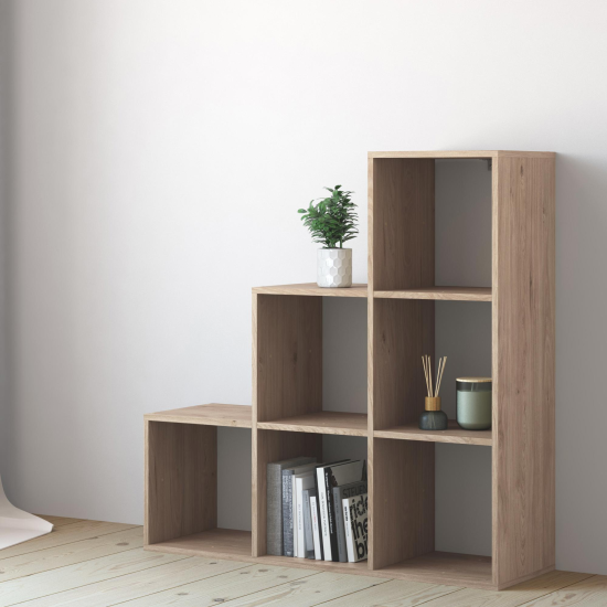 Стеллаж KONSENSA Руан 6 секций 104x104x31.7 см ЛДСП цвет дуб комано