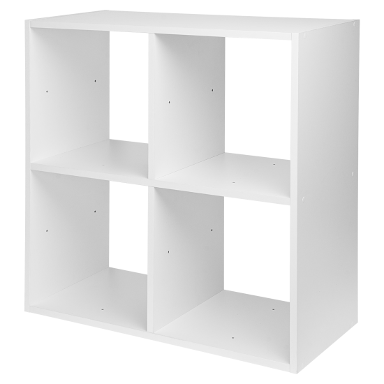 Стеллаж KONSENSA Руан 4 секции 70x70x31.7 см ЛДСП цвет белый