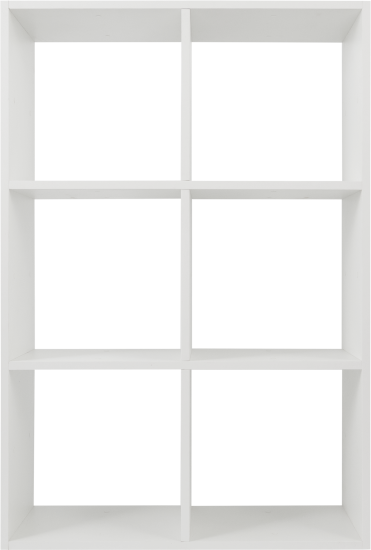 Стеллаж KONSENSA Руан 6 секций 70x104x31.7 см ЛДСП цвет белый