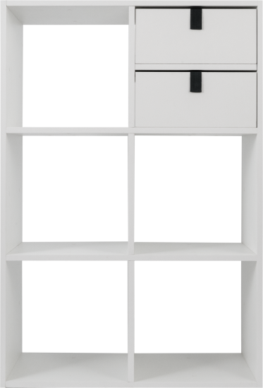 Стеллаж KONSENSA Руан 6 секций 70x104x31.7 см ЛДСП цвет белый