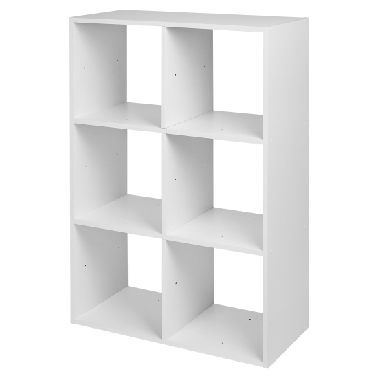 Стеллаж KONSENSA Руан 6 секций 70x104x31.7 см ЛДСП цвет белый